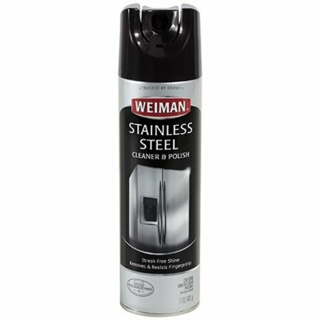 BSC PREFERRED Weiman Stainless Steel Cleaner and Polish - 17 oz. Spray Can, 6PK S-21521